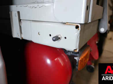 Рис. 5 Наши проекты: Задняя пневмоподвеска на УАЗ Профи полуторка / спарка - фото установки