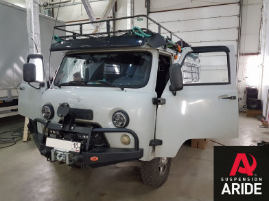 Рис. 1 Наши проекты: Пневмоподвеска на УАЗ 452 (Буханка) - Этапы установки