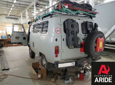 Рис. 13 Наши проекты: Пневмоподвеска на УАЗ 452 (Буханка) - Этапы установки