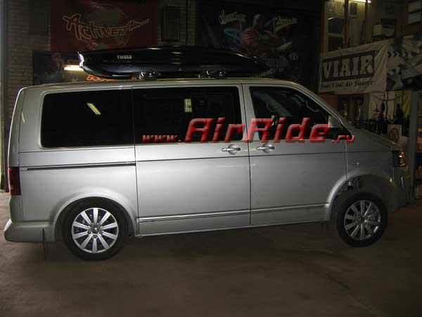 Установка пневмоподвески на VW Multivan