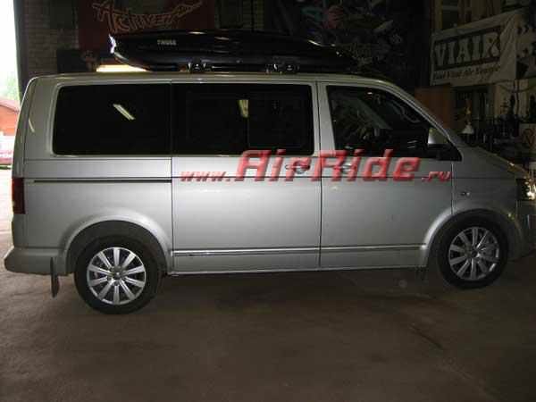 Установка пневмоподвески на VW Multivan